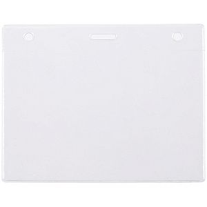 Карман для бейджа Lucid, горизонтальный, из фактурного ПВХ