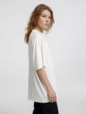 Футболка оверсайз унисекс Lavinia, белая, размер XS/S