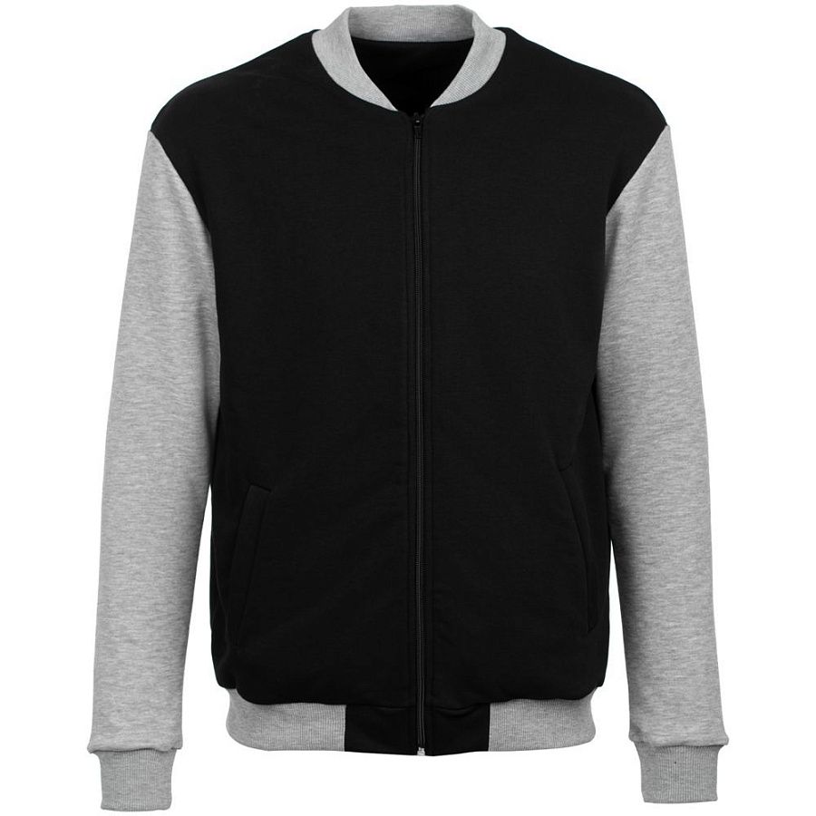 Бомбер College, черный, размер XS