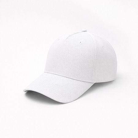 Бейсболка Фит (Fit), 5 клиньев, белый