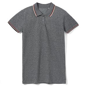 Рубашка поло женская Paname Women, черный меланж, размер S