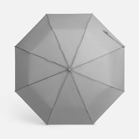 Зонт складной Hard Work с проявляющимся рисунком, серый