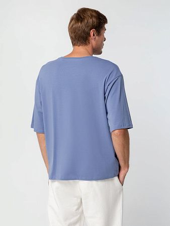 Футболка унисекс оверсайз Street Vibes, синяя (лавандовая), размер XL/2XL