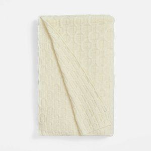 Плед Braidera, белый (молочный)