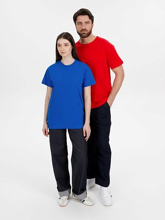 Футболка унисекс T-Bolka 180, ярко-синяя, размер XS v2