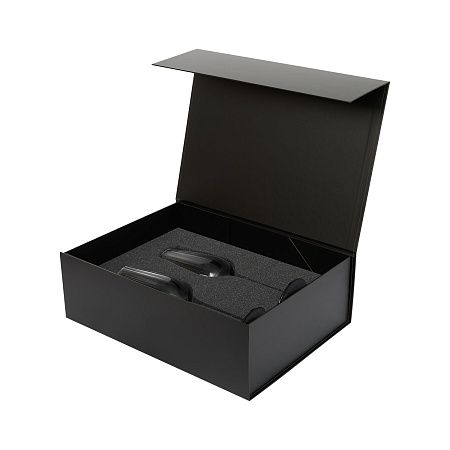 Подарочный набор 2 бокала для шампанского Mancera в черной коробке