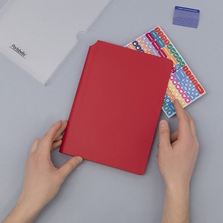 Ежедневник Молто (Molto) недатированный, красный