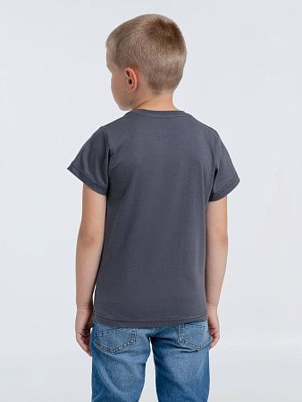 Футболка детская T-Bolka Kids, темно-серая (графит), размер 6 лет (106-116 см)