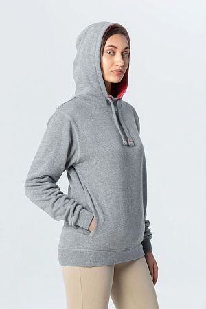 Двусторонняя толстовка Revers, серая с красным, размер XS