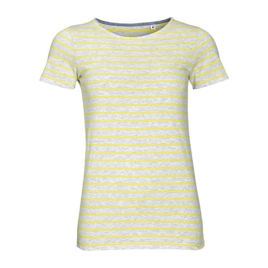 Футболка Miles Women серая с желтым, размер XS