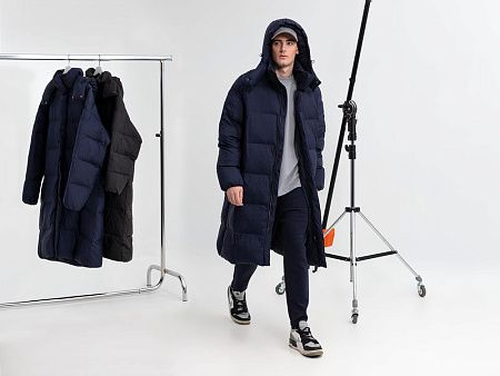 Пуховик унисекс Kapsula, серый, размер XS/S