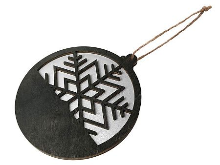 Подвеска деревянная «Noirflake»