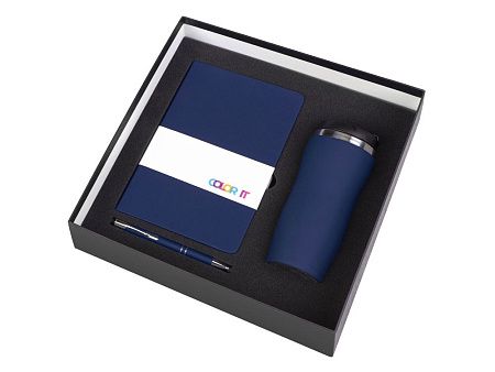 Подарочный набор "Color it" с блокнотом, металлической ручкой и термокружкой