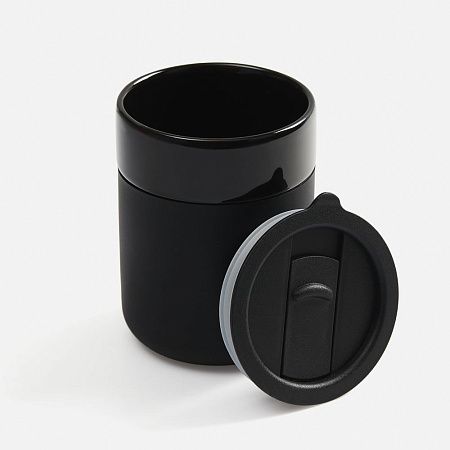 Кружка Nabo с силиконовым держателем, черная