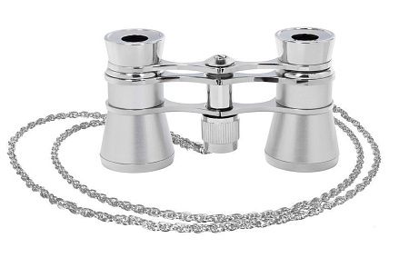Театральный бинокль Broadway 325B, серебристый