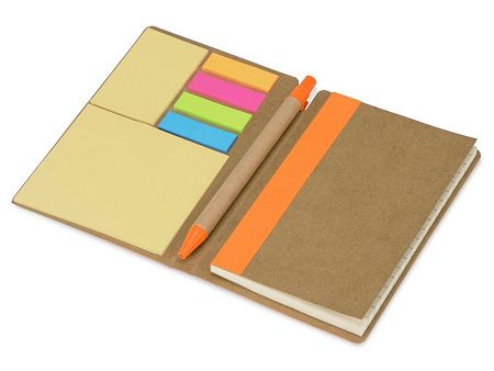 Блокнот А6 «Write and stick» с ручкой и набором стикеров