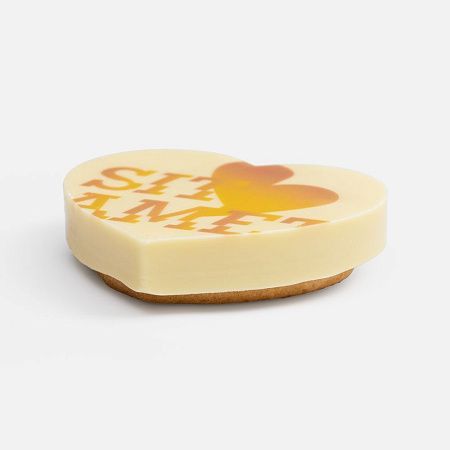 Печенье Dream White в белом шоколаде, сердце