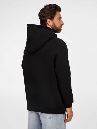 Худи унисекс оверсайз Easy Street, черное, размер XS/S