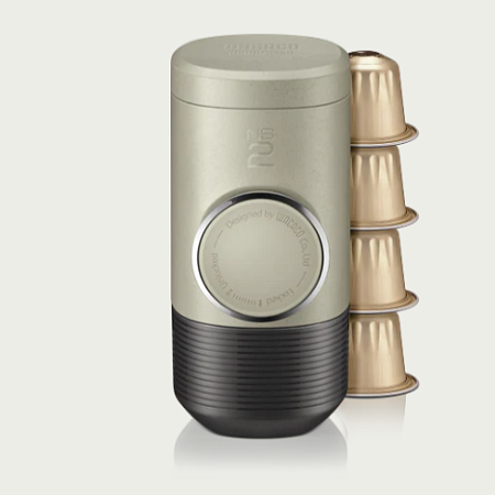 Ручная капсульная мини-кофемашина Minipresso NS2 + чашка, поддон, щетка, чехол