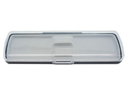 Футляр для ручки Pencase Uno, пластик, прозрачный/черный
