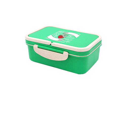 Ланчбокс (контейнер для еды) Inar из пшеничного волокна, зелёный
