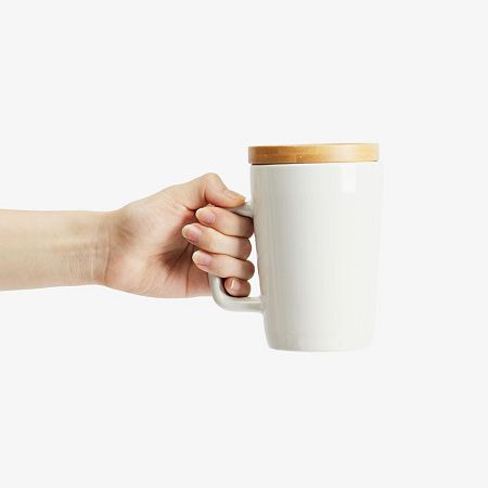 Кружка Vierra с крышкой-костером, белая