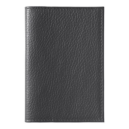 Обложка для автодокументов Leather Sky Flotter Sun из натуральной кожи, темно-серая 402С