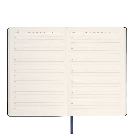 Ежедневник Стар (Star) недатированный, синий (с упаковкой, со стикерами)