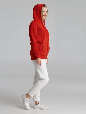 Толстовка на молнии с капюшоном Siverga Heavy 2.0, красная, размер XXL