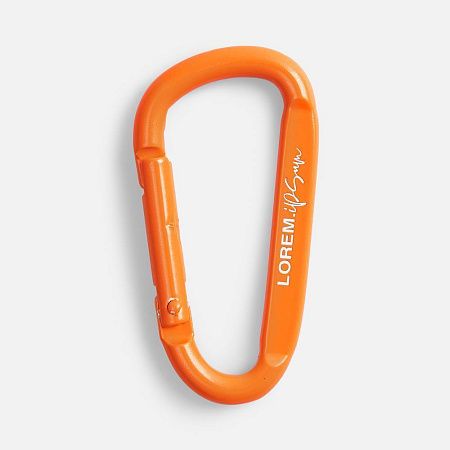 Карабин Raby, оранжевый неон