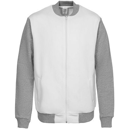 Бомбер College, молочно-белый, размер XS
