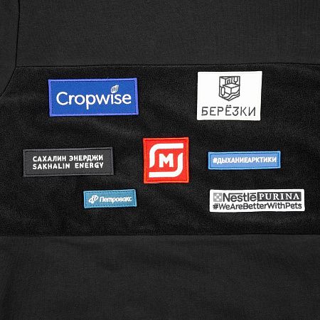 Худи унисекс Patch Catcher со вставкой из липучки, черное, размер S