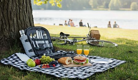 Набор для пикника "Дания" на 4 персоны с холодильным отделением