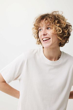 Футболка Iqoniq Kakadu из переработанного хлопка, свободный крой, унисекс, 180 г/м²