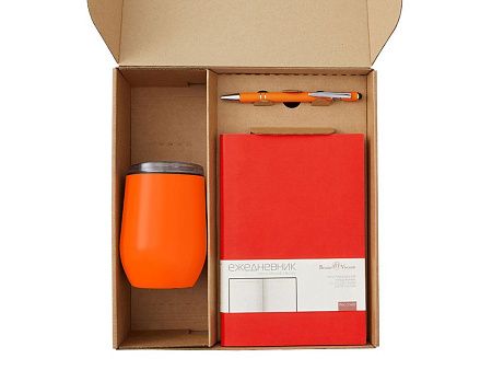 Набор «Writea» с ежедневником, ручкой и термокружкой