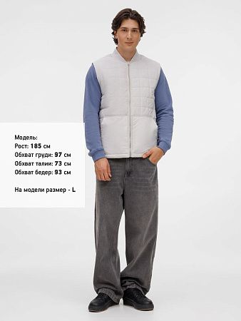 Жилет унисекс Warmbridge, светло-серый, размер S