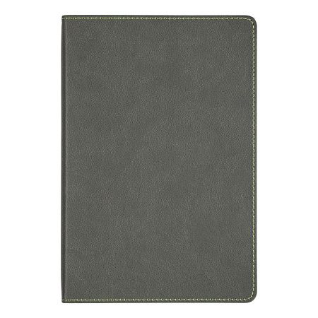 Ежедневник Flexy Latte Print Sample А5, серый с салатовым срезом, недатированный, в гибкой обложке