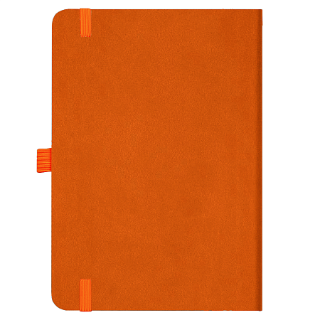 Блокнот Forest  Alfa Polo Latte А5, недатированный, в твердой обложке,  с резинкой и петлей для ручки, оранжевый
