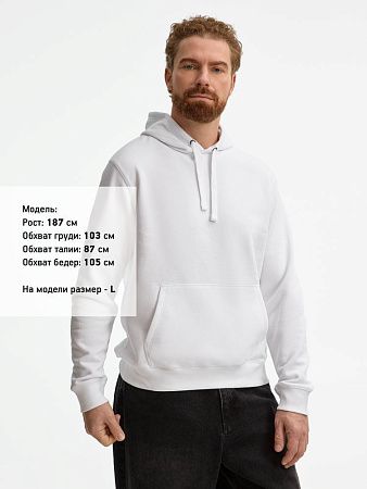 Толстовка унисекс Spencer, белая, размер XS