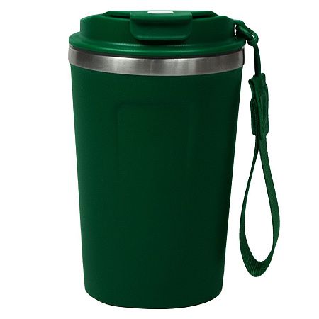 Термокружка Zencup вакуумная, стальная, 380 мл, зеленая