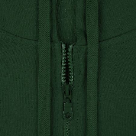 Толстовка на молнии с капюшоном Siverga 2.0, темно-зеленая, размер 3XL