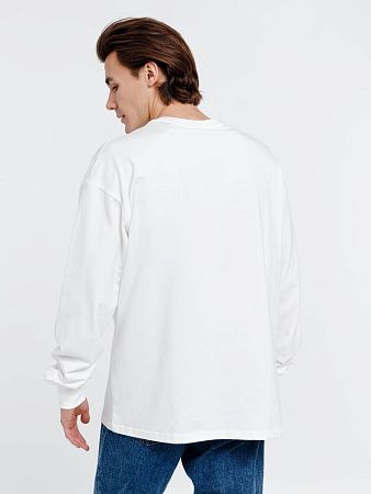 Футболка оверсайз унисекс City Sapiens, молочно-белая, размер S