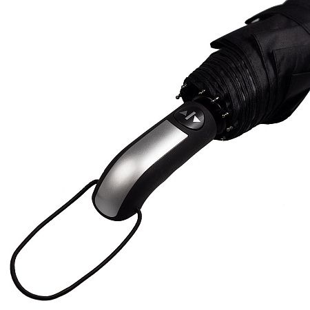 Зонт складной автоматический диаметр 103 см, радиус 23 дюйма,  Forest BERGEN, 10 панелей, с UV защитой в подарочной коробке, черный