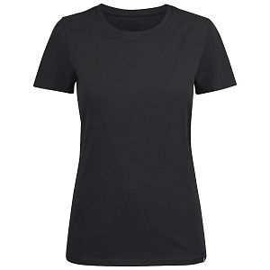 Футболка женская Ladies American U, черная под нанесение