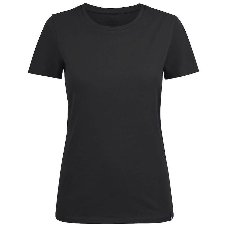 Футболка женская Ladies American U, черная под нанесение