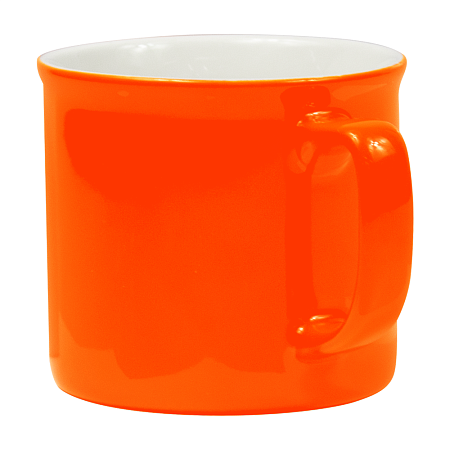 Кружка фарфоровая Casa Grande Sunflower Varnish глянцевая, оранжевая,  430 мл