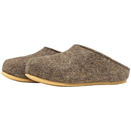 Домашние валенки Step, серо-коричневые (натуральные), размер 39