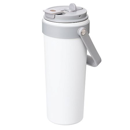 Термокружка вакуумная Solo, белая