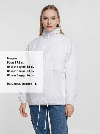 Ветровка из нейлона Surf 210, белая, размер XS