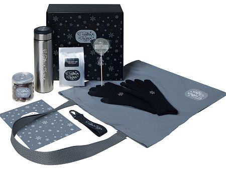 Подарочный набор «Re:Breathe» с перчатками, термосом и чаем